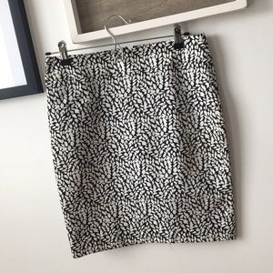 Black & White Pencil Skirt